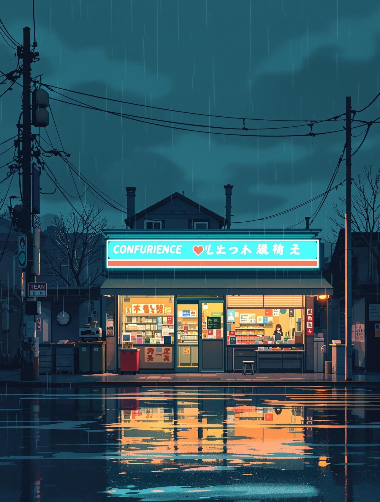 西红柿短剧 - 雨中便利店